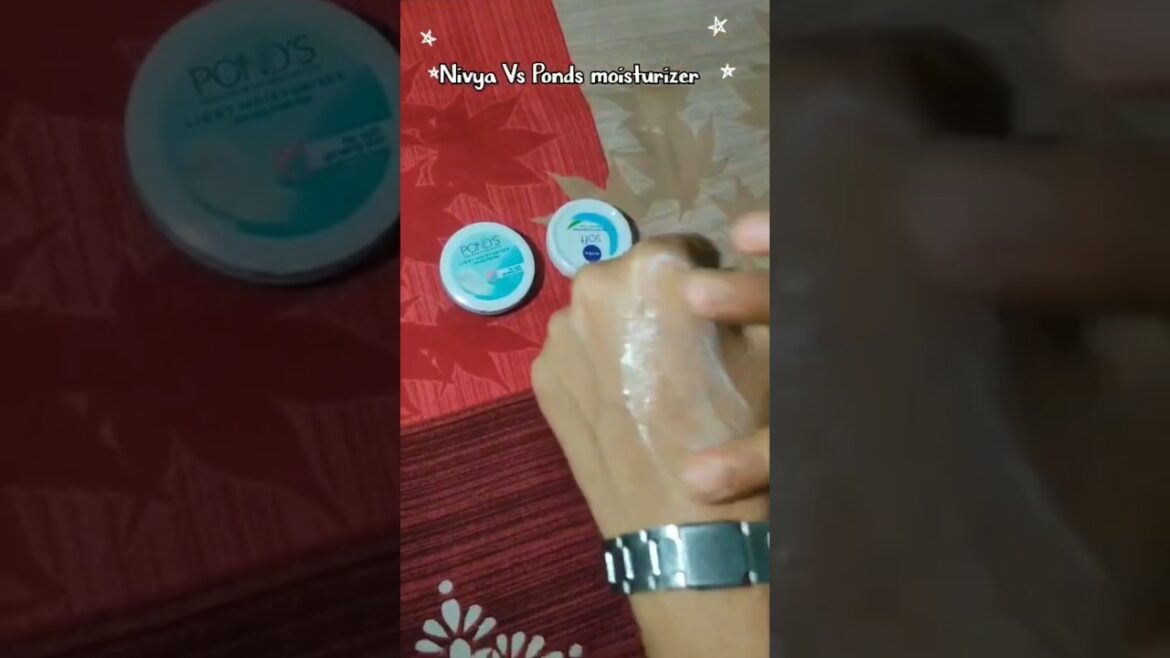 🔥 NIVEA soft moisturizer VS POND'S light moisturizer #shorts feed #shorts #shorts viral #review