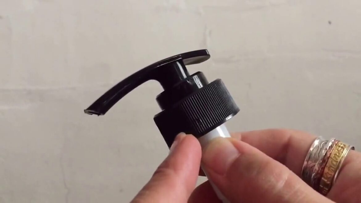 Easiest way to open a lotion pump Easiest way to open a lotion pump