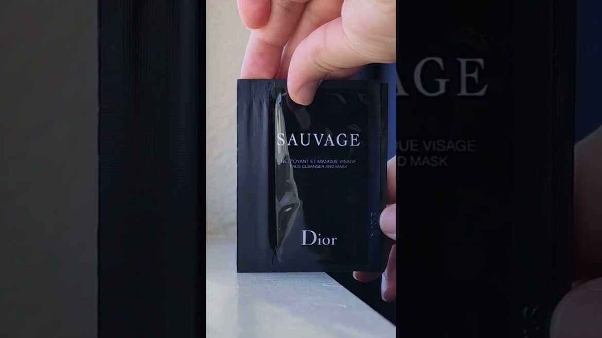 Dior Sample | Sauvage Skincare #dior #beauty #fragrance #shorts #sauvage #deluxe