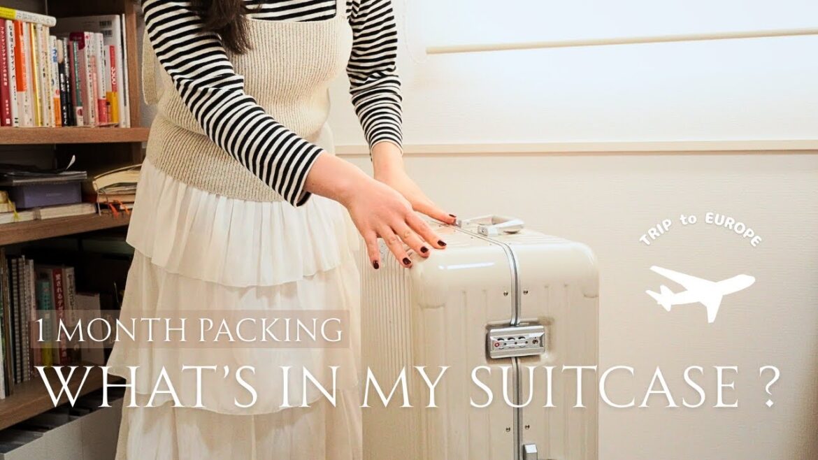 海外旅行パッキング✈️｜1ヶ月ヨーロッパ旅行のスーツケース＆手荷物🧳の中身〜持って行ってよかったもの