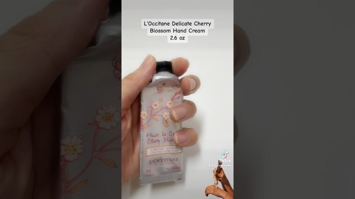 🌸L'Occitane Delicate Cherry Blossom Hand Cream 2.6 oz #loccitane  #handcream #beauty #review