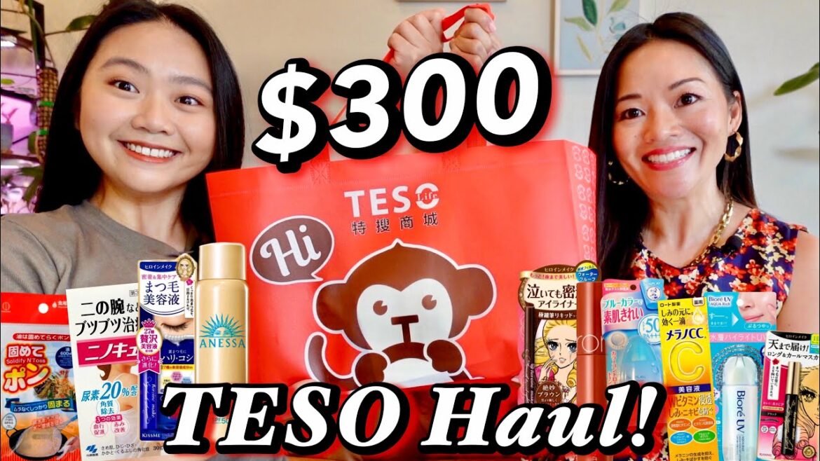 $300 Haul of Japanese Products | Unboxing Skincare, Snacks, and More | Teso Life!