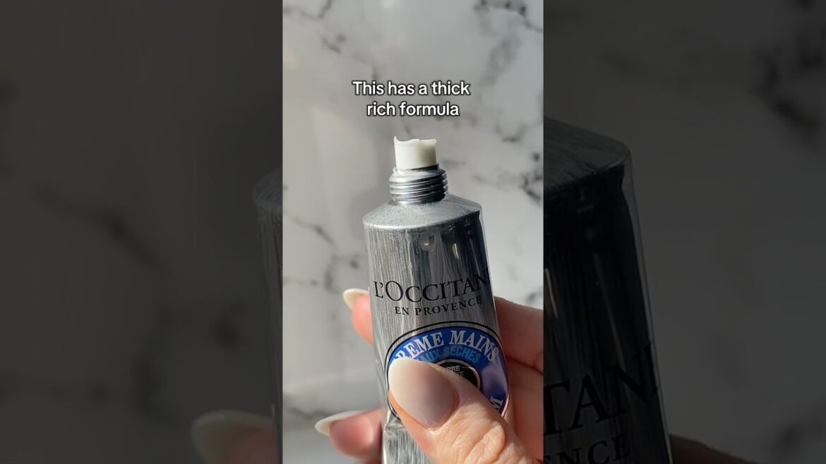 Loccitane hand cream💙 #loccitane #handcream #moisturizingcream #soft