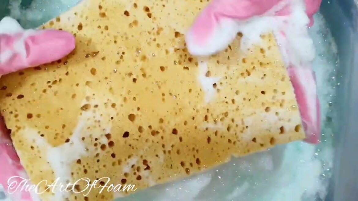 New Heavy Duty Sponge/ Recycled Products /Squeaky Rinsing | TheArtOfFoam