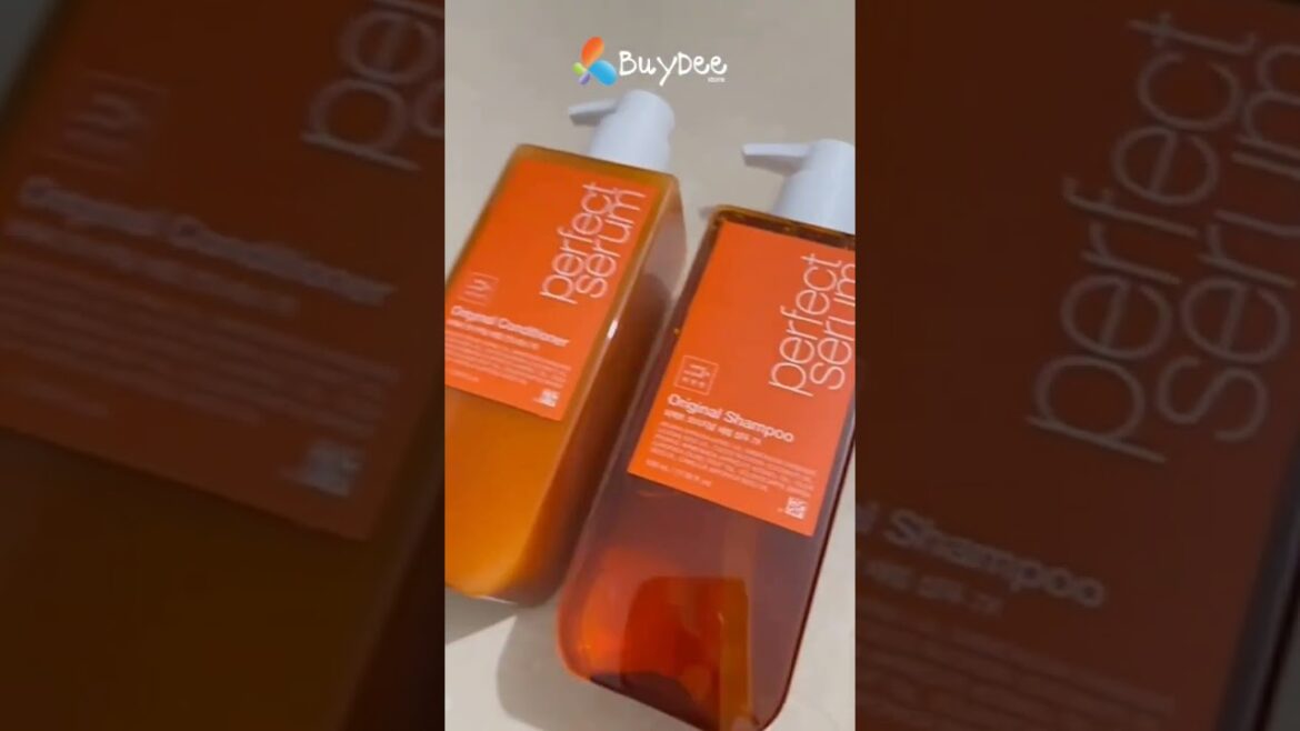 Get Gorgeous Hair with mise en scene Perfect Serum Shampoo & Conditioner