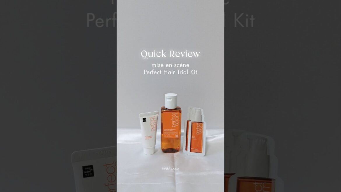 Quick Review: mise en scène Perfect Hair Trial Kit 🧡✨ #haircare #kbeauty