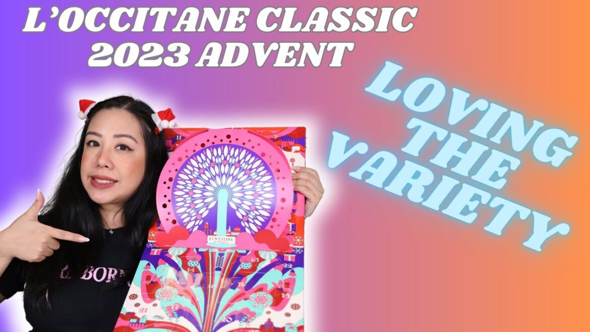 UNBOXING 2023 L'OCCITANE CLASSIC ADVENT CALENDAR - VARIETY OF SKINCARE BODYCARE | MANDY SERAFINA