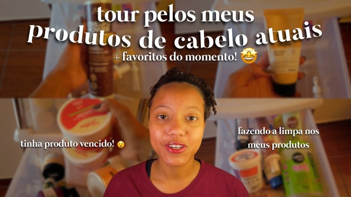 Tour atualizado pelos meus produtos de cabelo cacheado + meus favoritos atualmente ✨
