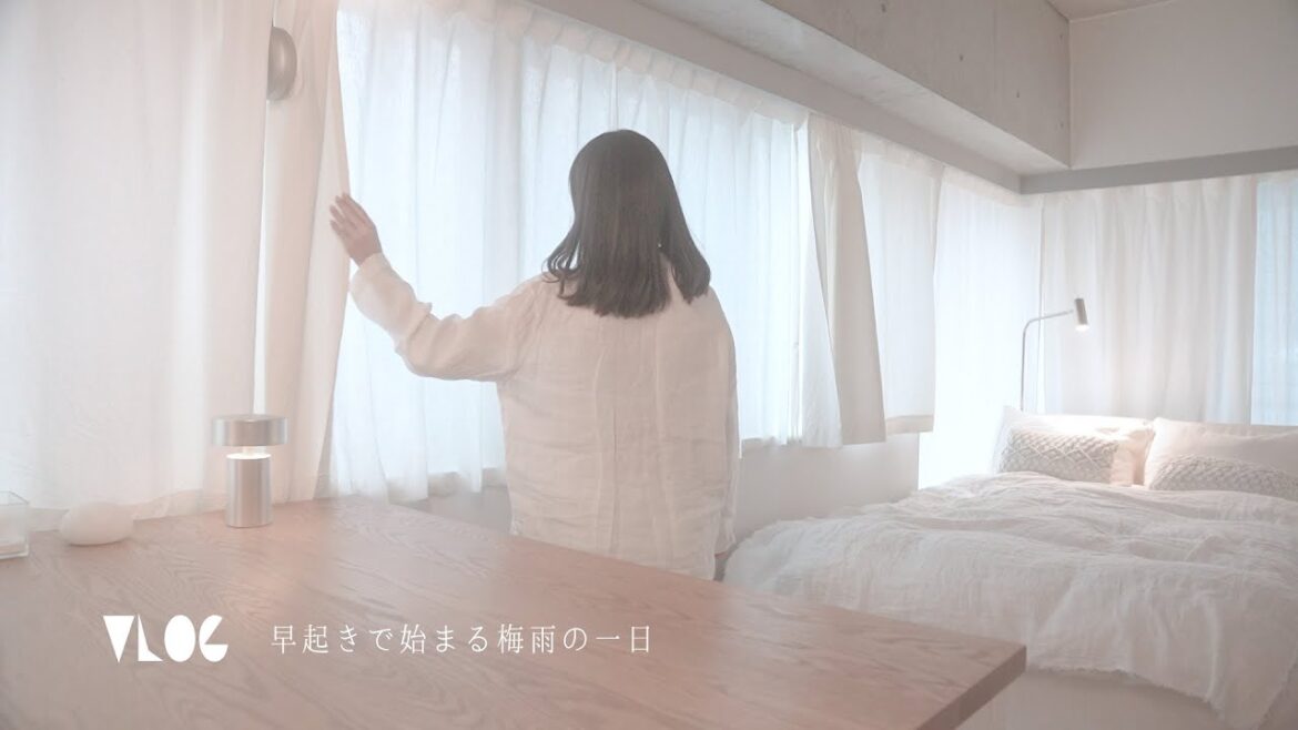 ５時前から早起きして活動する梅雨時期の一日、朝型の東京ひとり暮らし｜#5 Morning Routine Living Alone in Japan VLOG