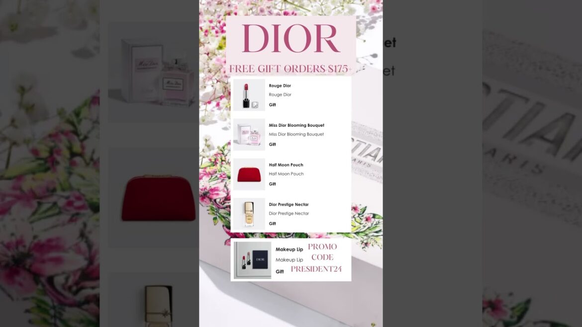 NEW DIOR FREE GIFT & PROMO CODE | #dior #diorbeauty #diorpromocodes #diorfreegift #dioraddict