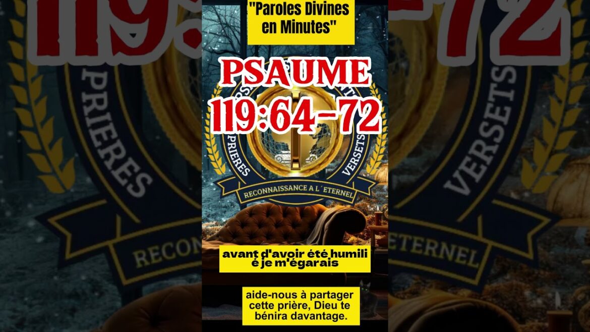 psaume 119:64-72 #psaumepourdormir #bible #dieu #video #verset #viral #biblemessage #jesus #psaume