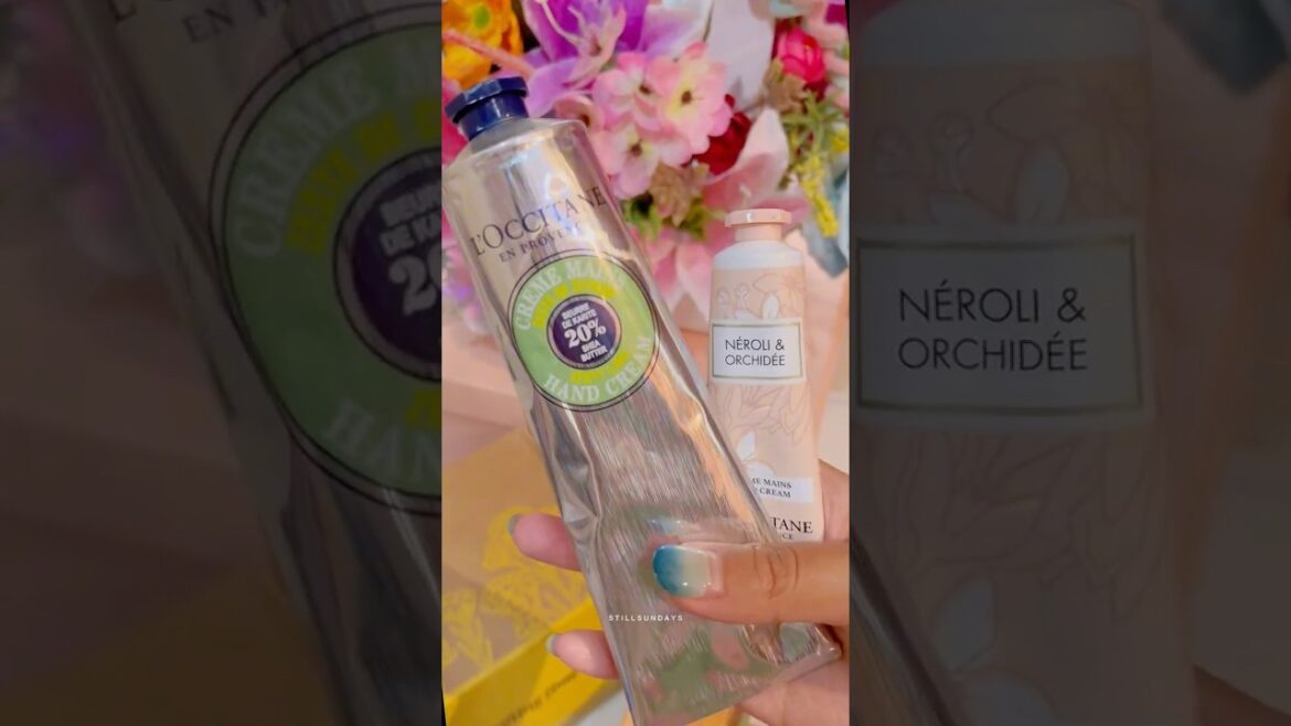 the luxurious #loccitane Shea Butter! perfect skincare treat for soft hands. #selfcare #skincare