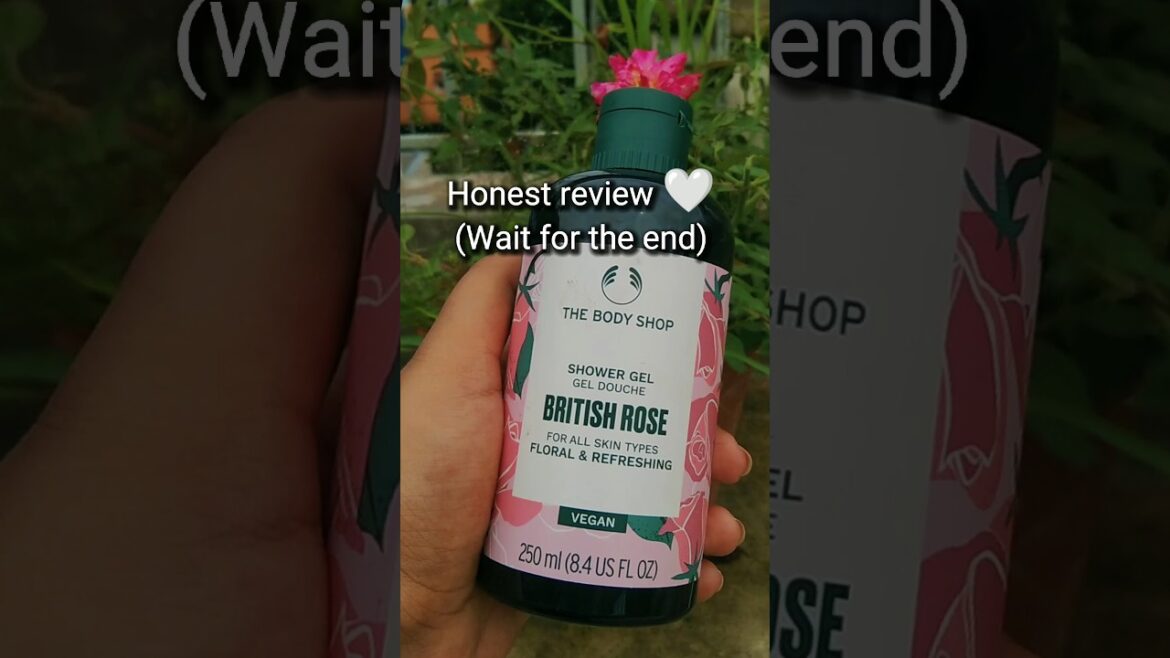 The Body Shop British Rose body wash review 🤍✨ #notpaidpromotion #skincare #shorts