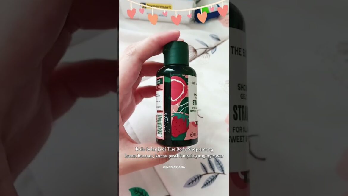 The Body Shop Strawberry Shower Gel Wanginya Enak Banget dan Tahan Lama #hargapromo #bodycare