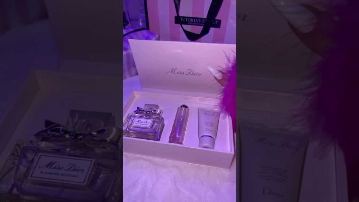 Miss Dior Unboxing 🎁Perfume, Lipstick & Cream in One Gorgeous Box! #unboxing #fashion #explore
