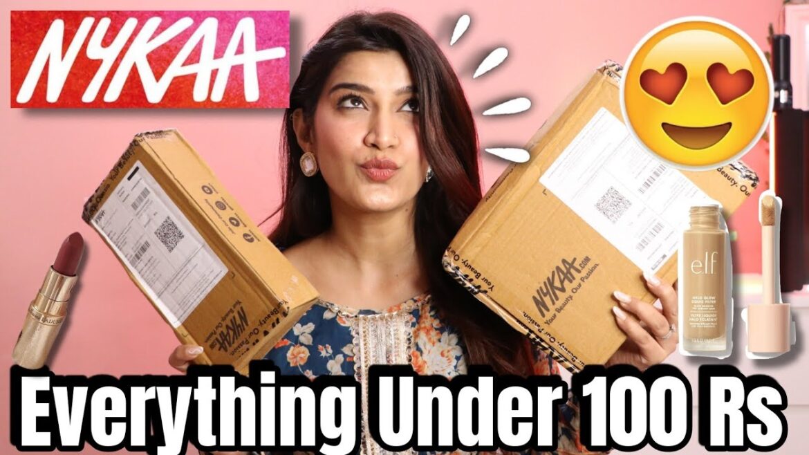 🪔*巨大*Nykaa 🪔ディワリセール購入品 | 100ルピー以下のお祭りメイク | スーパースタイルのヒント