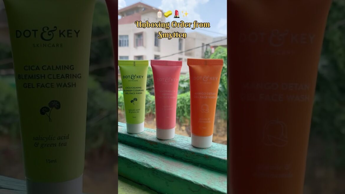 Unboxing🧴✨|#smytten #unboxing #smyttenfreesample #dotandkey #pilgrim #plum #nivea #faceserum