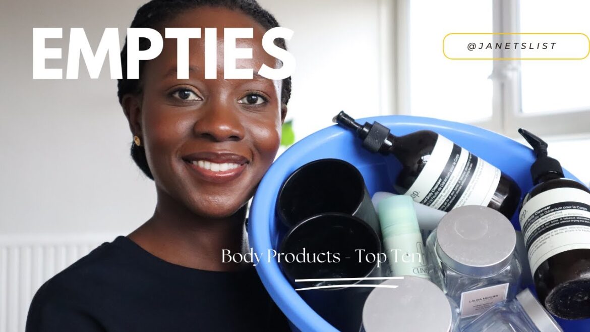 Empties // Holy Grail Body Products // Top Ten 2023