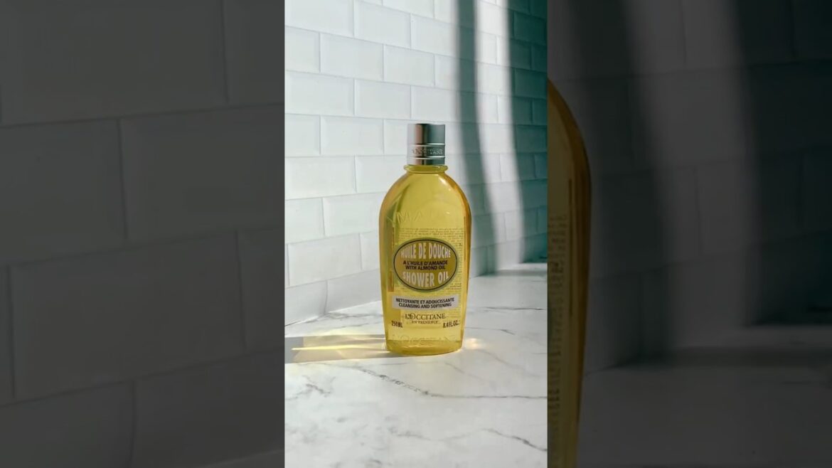 ロクシタン クレンジング＆ソフトニング アーモンド シャワーオイル🌼 [動画: codiezofia] #loccitane #loccitaneshoweroil