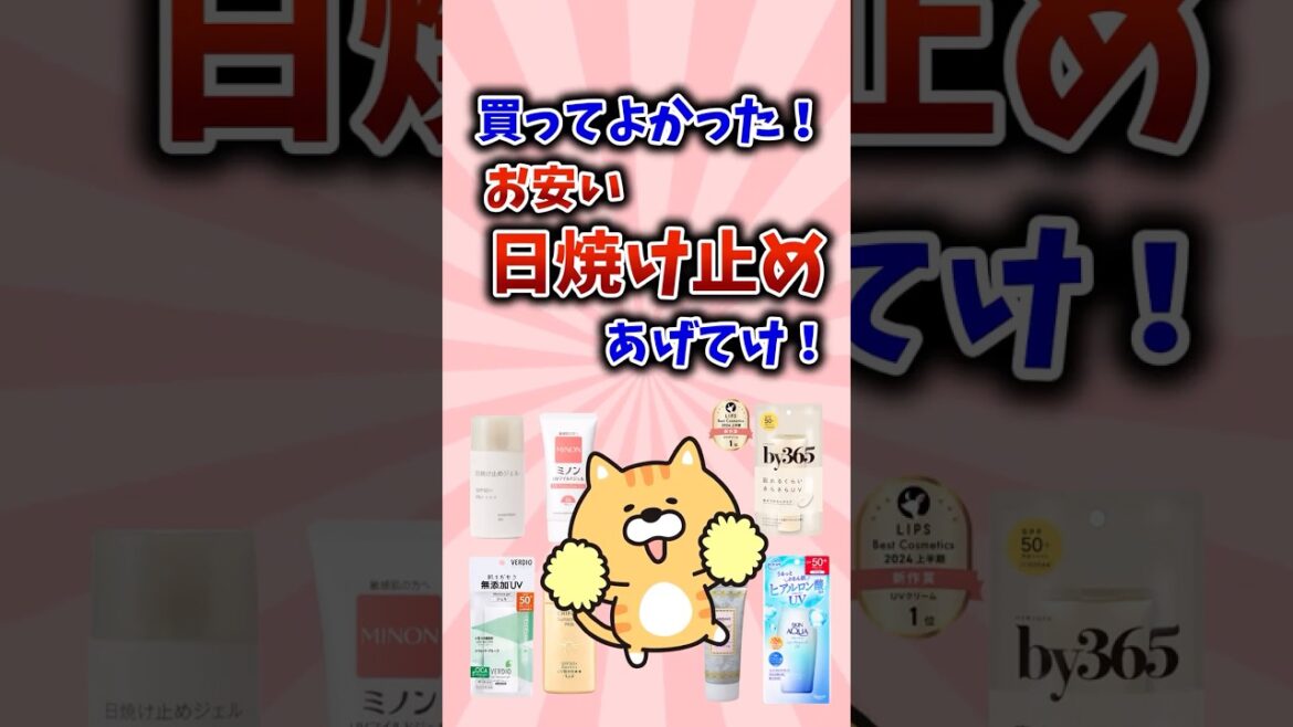 【有益】買ってよかった!お安い日焼け止めあげてけ! 【有益】買ってよかった!お安い日焼け止めあげてけ!