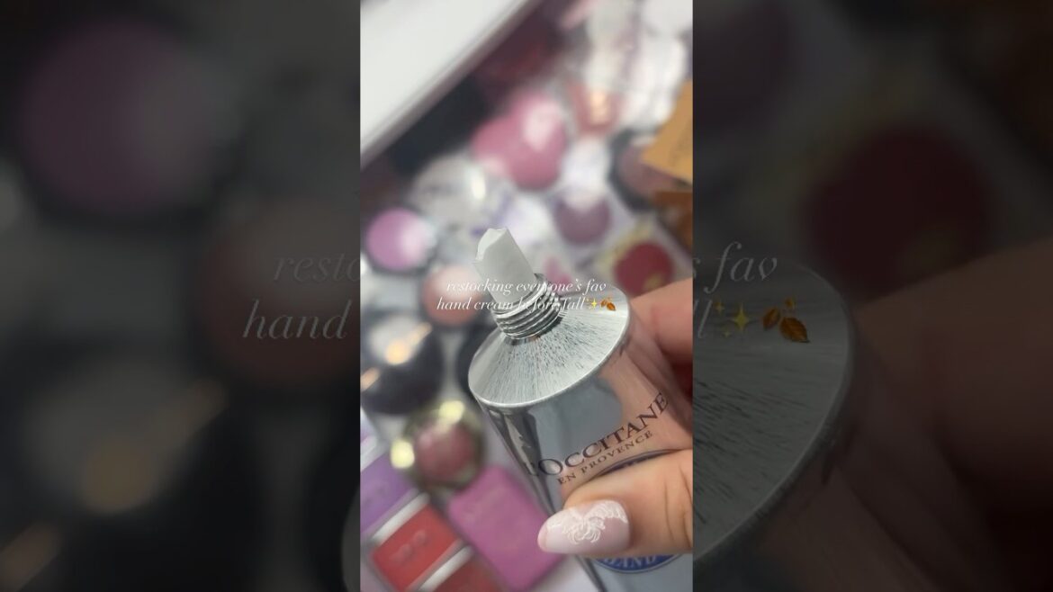 Thicccc hand cream🤍✨ #skincare#loccitane#handcream#sephorahaul#fall#fallessentials#pr#bodycare#haul