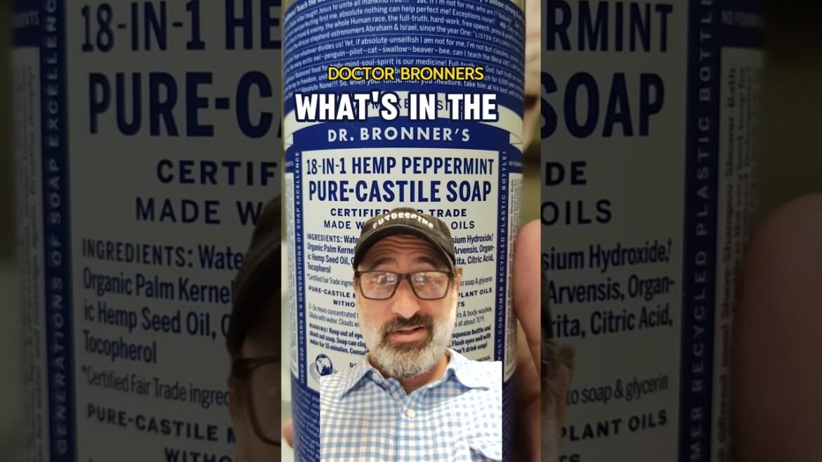 Dr Bronner's Peppermint soap is an honest product...Mass Spec Everything Recommends!