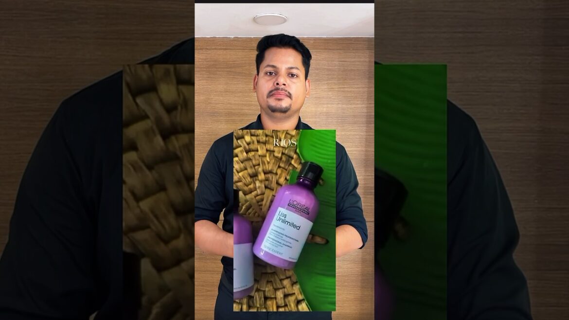L’Oréal Liss unlimited shampoo 😍#shortvideo #shorts #short #ytshorts #viral #lorealshampoo