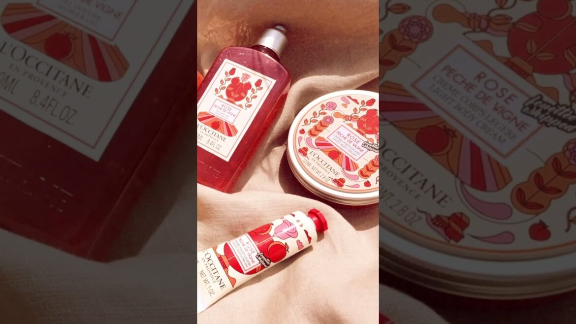 Colección 𝐑𝐨𝐬𝐞 𝐕𝐢𝐧𝐞 𝐏𝐞𝐚𝐜𝐡 de L' occitane 🌸🍑