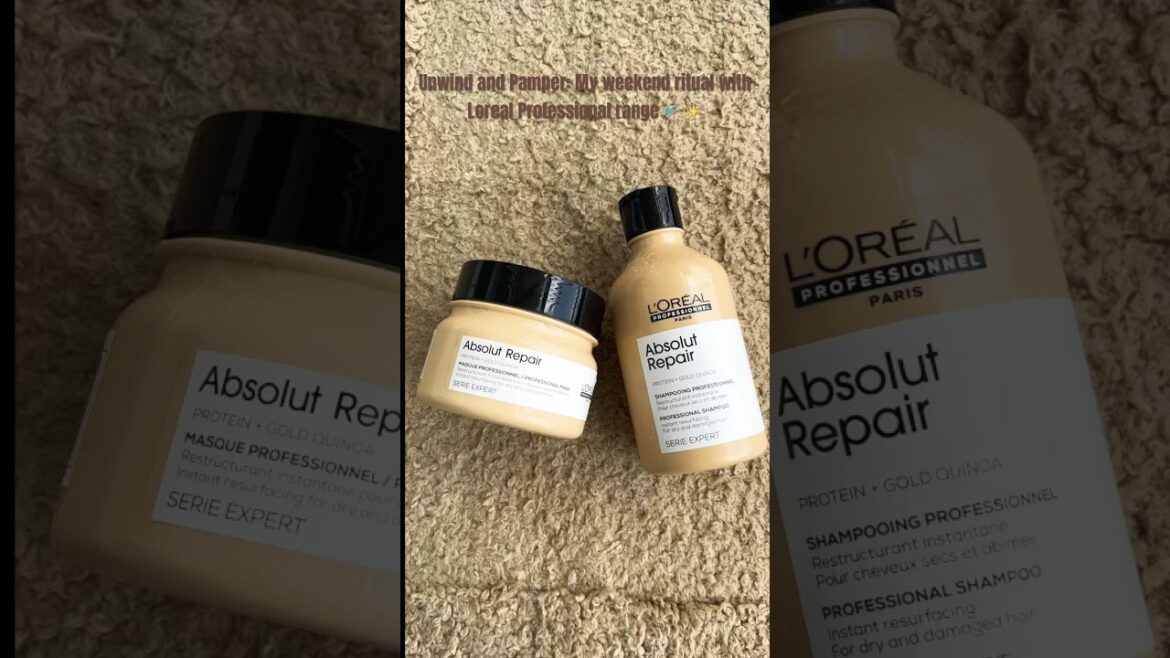 Loreal Professional Absolut Repair Shampoo & Masque🚿🌼 #trending #shorts #viral #review #ragii