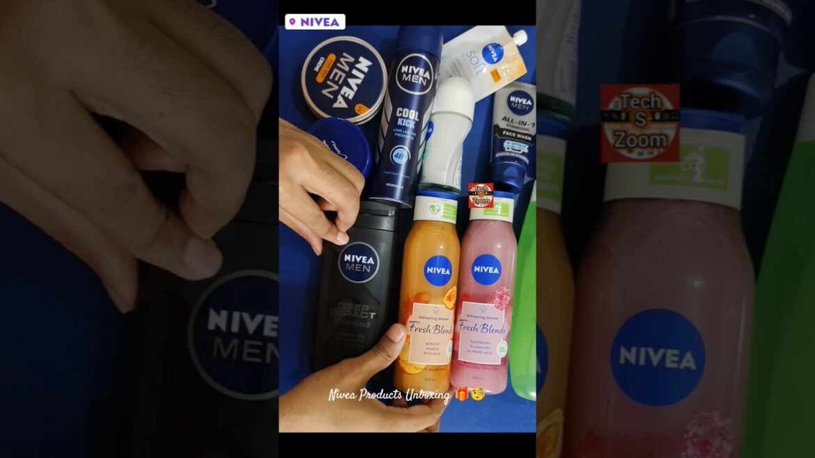 unboxing best brand Nivea Kit 🎁😱⁉️#shorts #skincare #nivea #niveamen #niveacreme #niveabodylotion