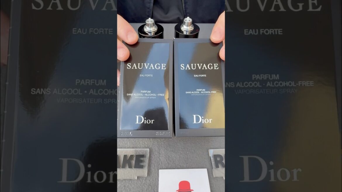 Fake vs Real Dior Sauvage Eau Forte Perfume