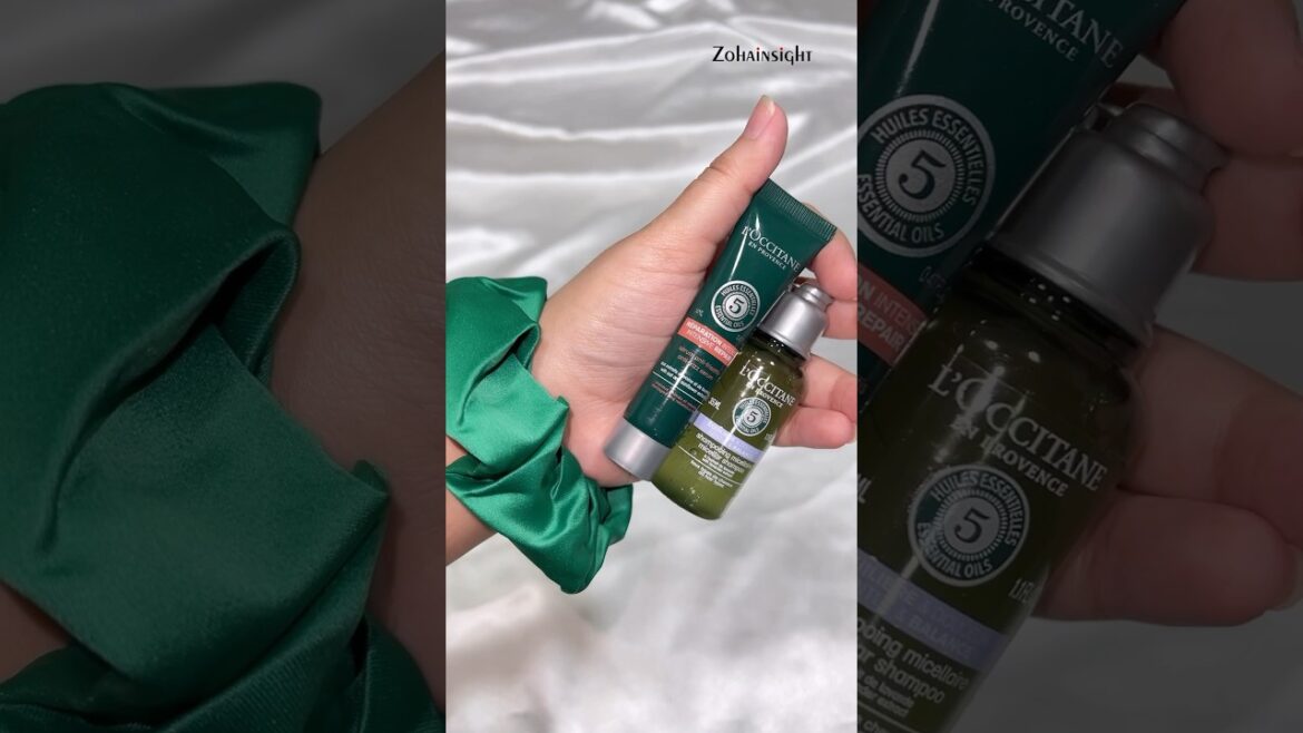 L’Occitane New Intensive Repair Anti-Frizz Hair Serum PR #haircare #hairserum #loccitane #newlaunch