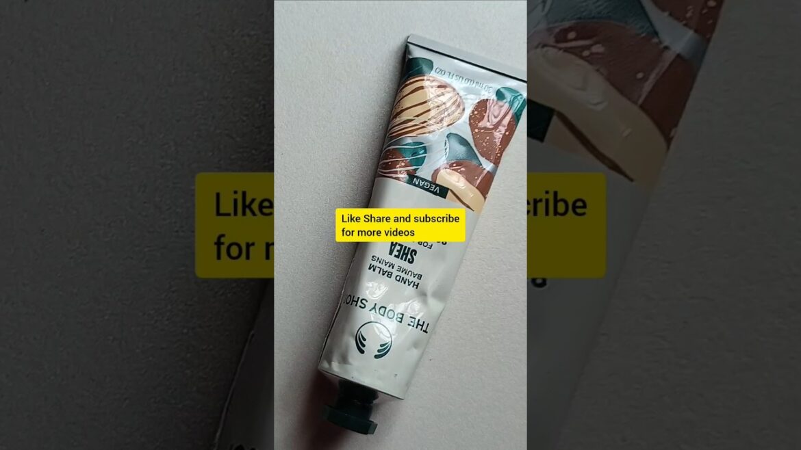 The Body Shop Shea Butter Hand Cream Review #skincare #viral #makeup #beauty #youtubeshorts