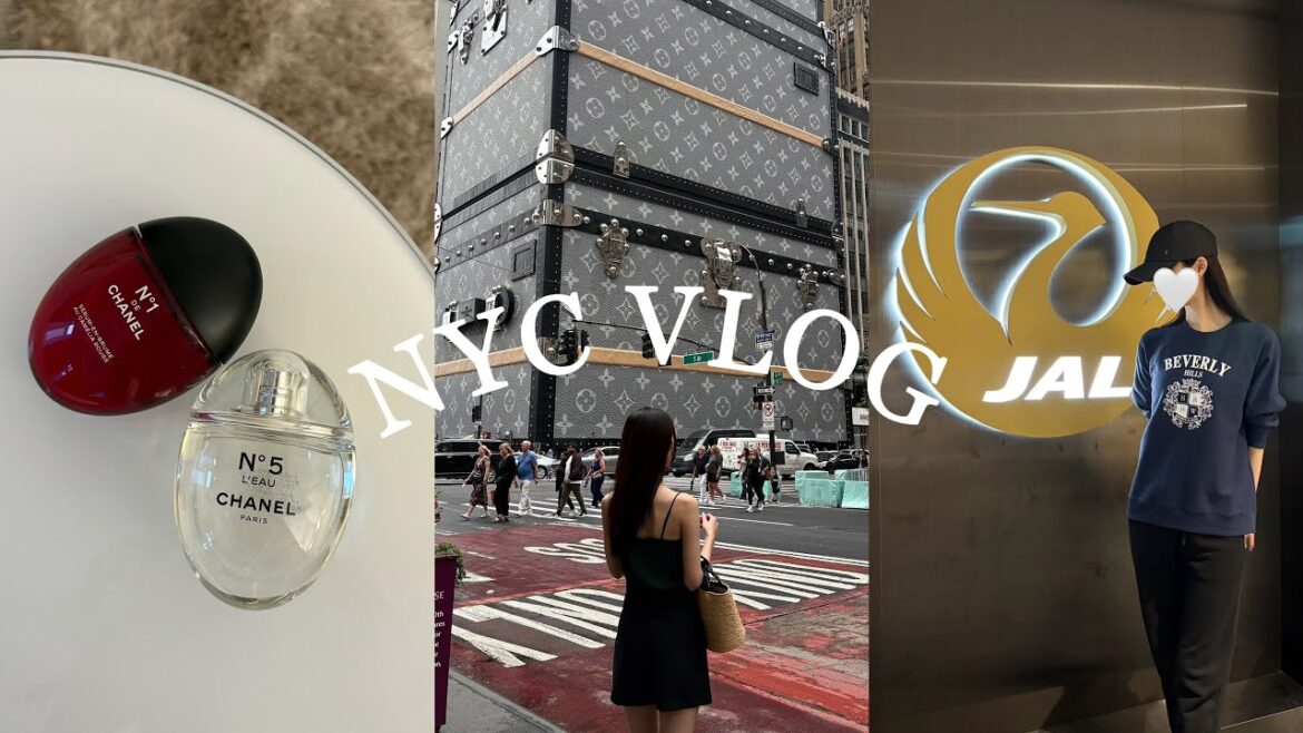Eng)🇺🇸へ移住！渡米後1週間の生活(前編)| 5番街タイムズスクエア| CHANEL,デコルテ購入| カフェ巡り| English subtitles