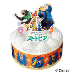 「ヤマザキ クリスマスキャラクターケーキ(ズートピア)」(税込 4860円) ※消費税は8%計算