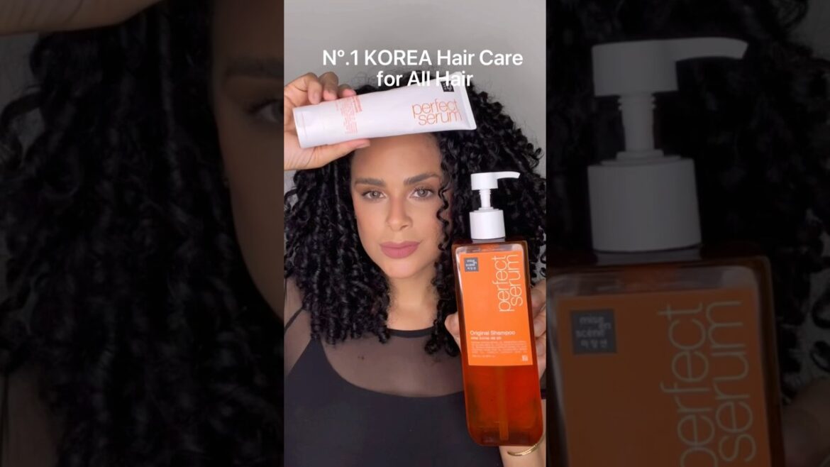 Rotina capilar com Perfect Serum #koreanhairstyles #perfectserum #naturalhair #hairtutorial