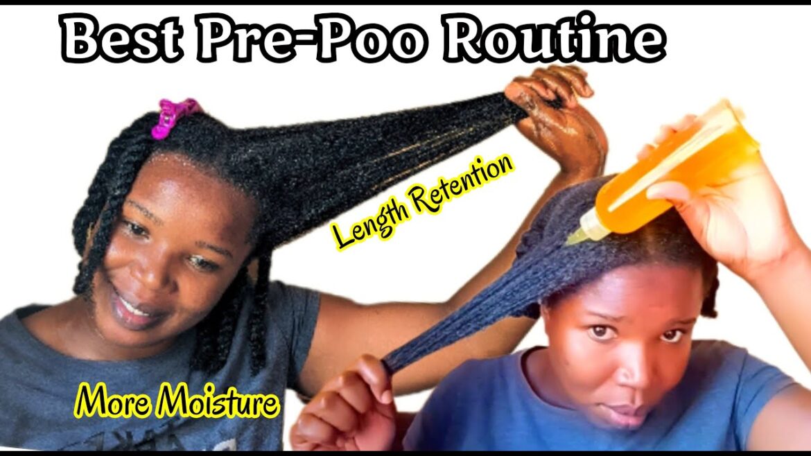 BEST Pre - Poo Routine For Natural HAIR  GROWTH: #hair #cloves#castor #hairgrowth #hairstyle#shorts