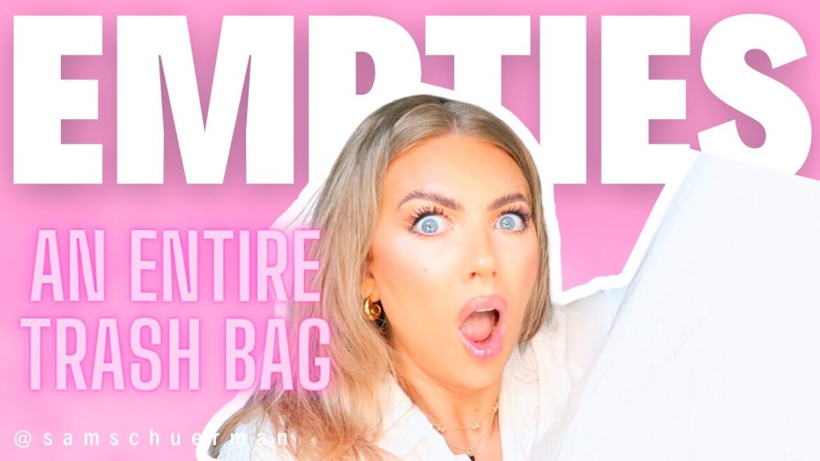 i filled up an ENTIRE trash bag of empties