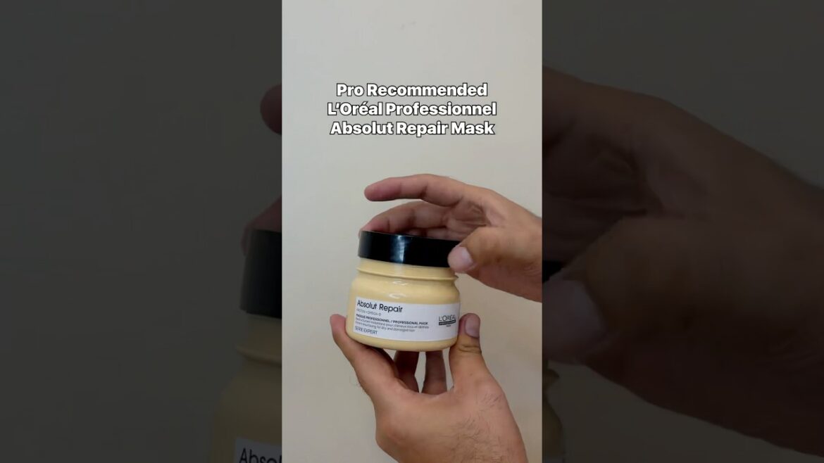 Absolute transformation with L'orèal professionnel Shampoo and Hair Mask!  #hairmask #loreal #fyp