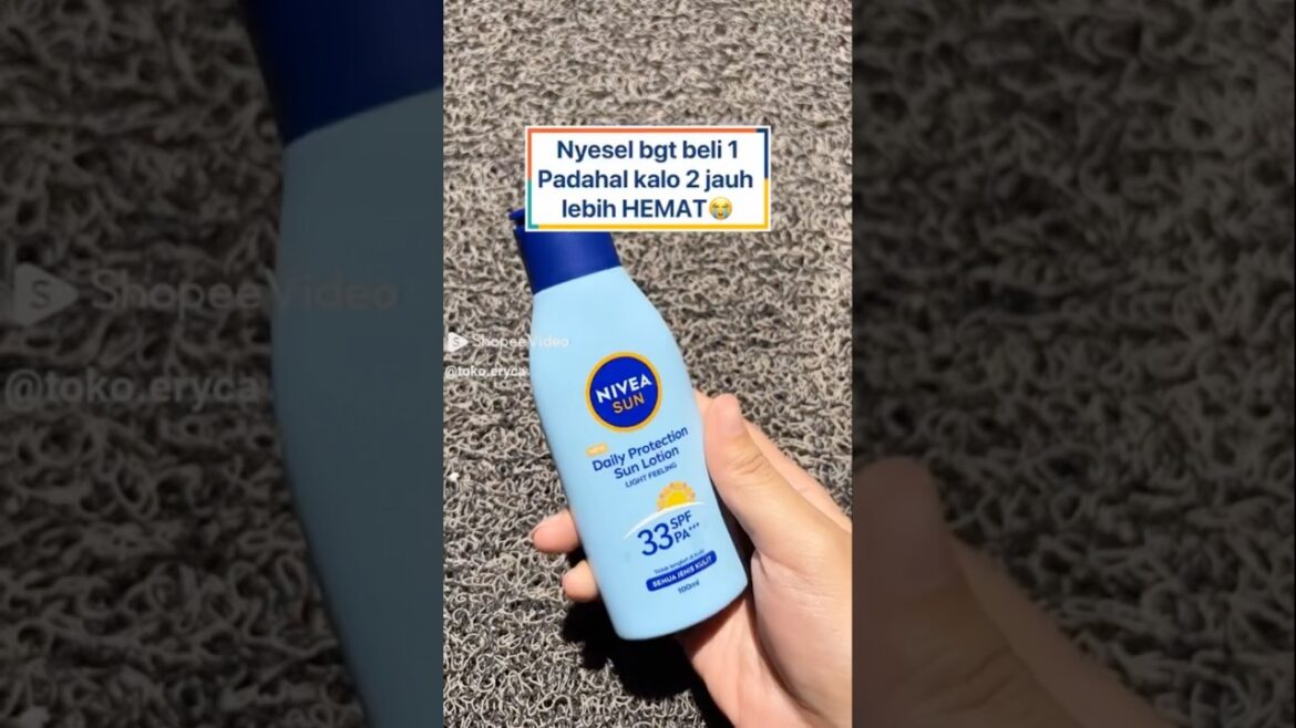 Official shopee @toko.eryca Promo nivea sunblock 2 botol cuma 50 ribuan ❗️ #bodycare #sunblock