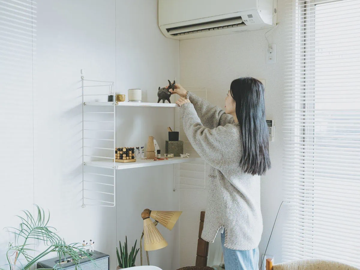 好みの雑貨を並べて楽しまれています