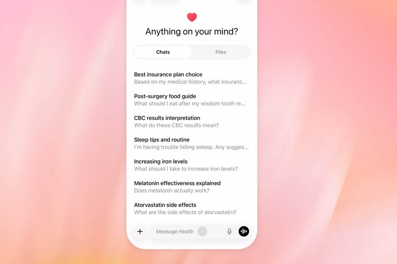 ChatGPTヘルスケア開始 個人の健康状態を理解・回答 Apple連携も – Impress Watch ChatGPTヘルスケア開始 個人の健康状態を理解・回答 Apple連携も - Impress Watch