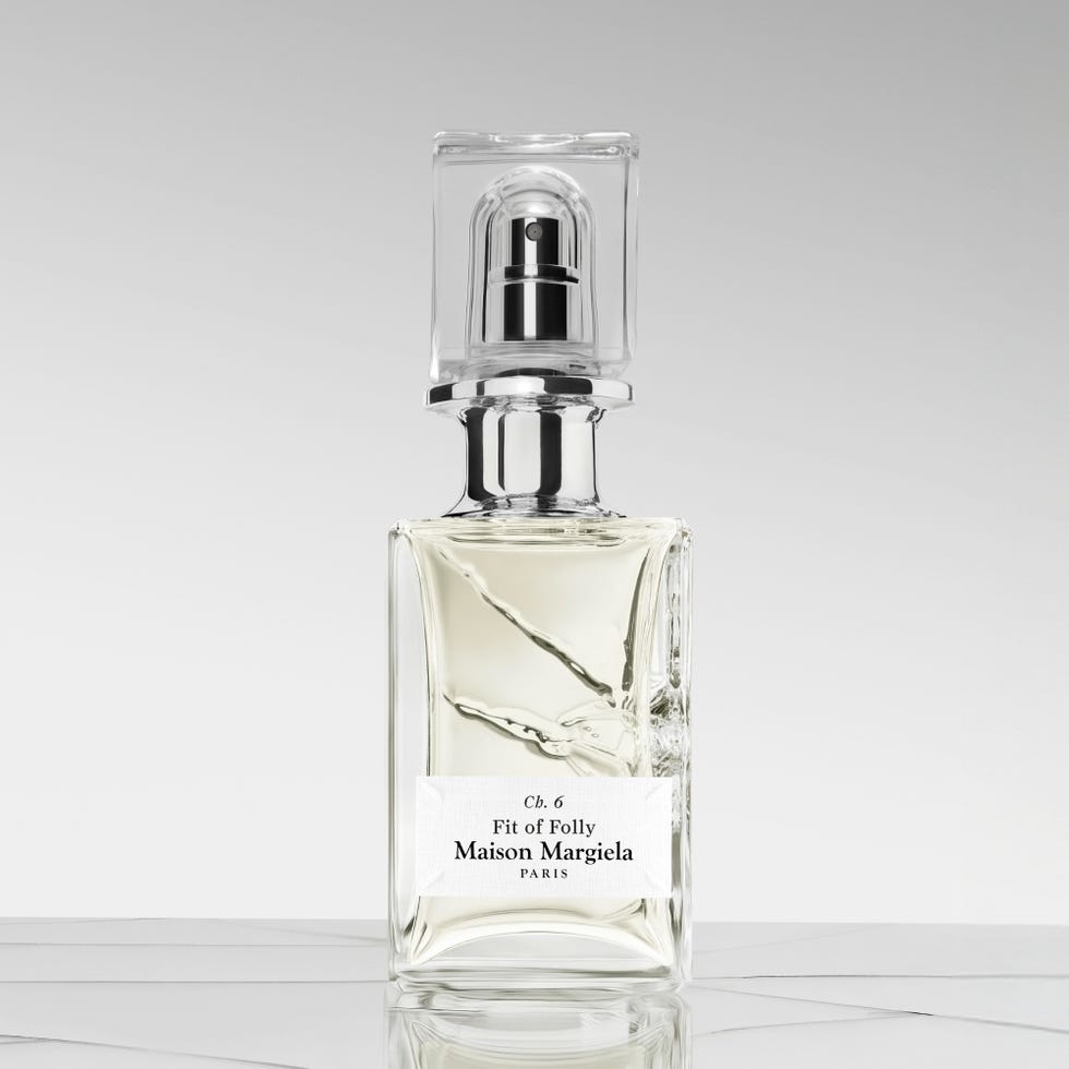 perfume bottle labeled fit of folly by maison margiela