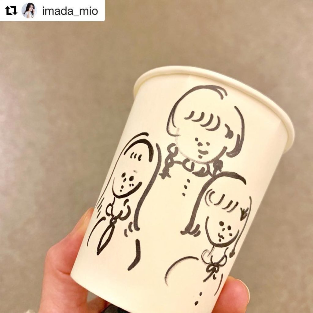 今夜10:30はゾクゾクタイム
#今田美桜
#3A
@imada_mio
・・・
愛華画伯が描いてくれた︎
かわいくてこの紙コップで飲まずに
持ちかえりましたと...
