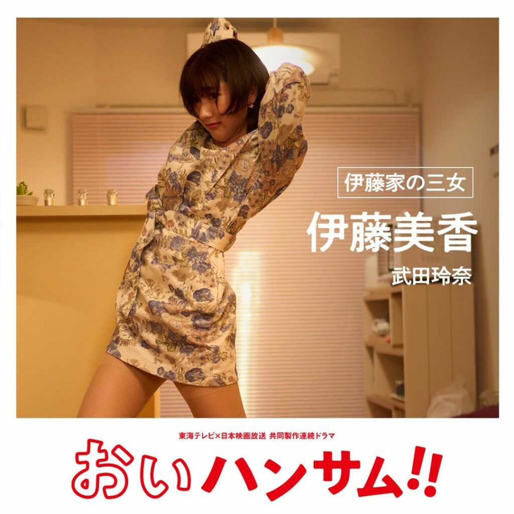 土ドラ「おいハンサム!!」
登場人物紹介

伊藤家の三女・伊藤美香
********
食品関係の会社で働く。未婚。
美味しいものとお酒が好き。早く結婚するのが夢...