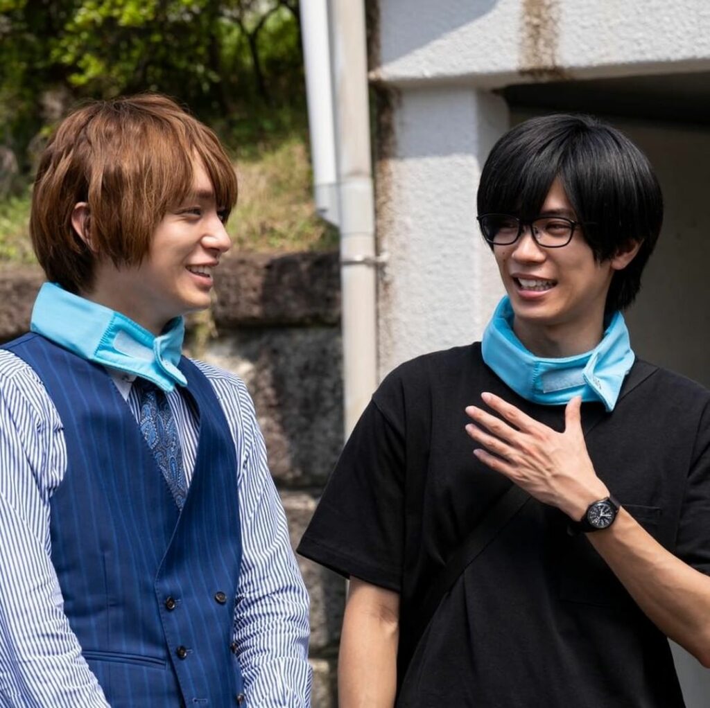 『ＷＯＷＯＷ×東海テレビ共同製作連続ドラマ 准教授・高槻彰良の推察 Season２』
オフショット

とっても仲良しな高槻役・伊野尾慧さん＆深町役・神宮寺勇太さ...