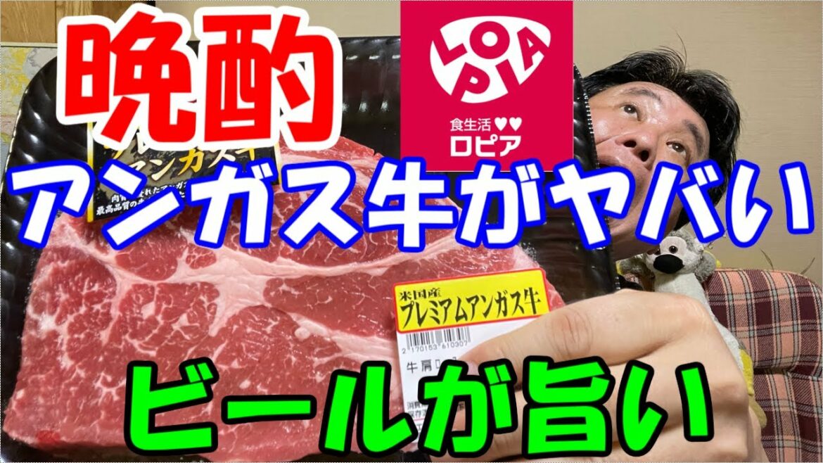 【晩酌の流儀】デカいステーキと剣先イカでビールがススム君