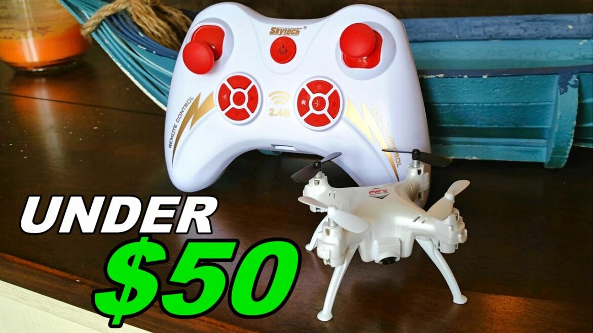 SkyTech TK106 - Nice Quadcopter / Camera Drone Under $50 Review, Flight & Unboxing - TheRcSaylors
