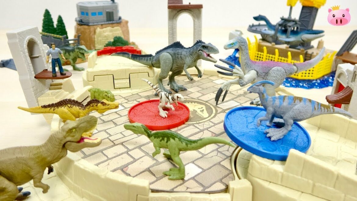 ミニ恐竜フィギュアでバトル! ジュラシックワールド バトル アリーナ プレイセット