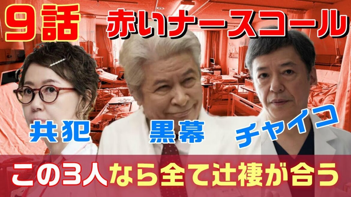 【赤いナースコール ドラマ考察　＃19】9話　案外単純なストーリーだった。黒幕院長　チャイコ石原　共犯西垣なら全てが行える（ネタばれ）